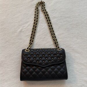 Classic Rebecca Minkoff quilted chain strap bag leather